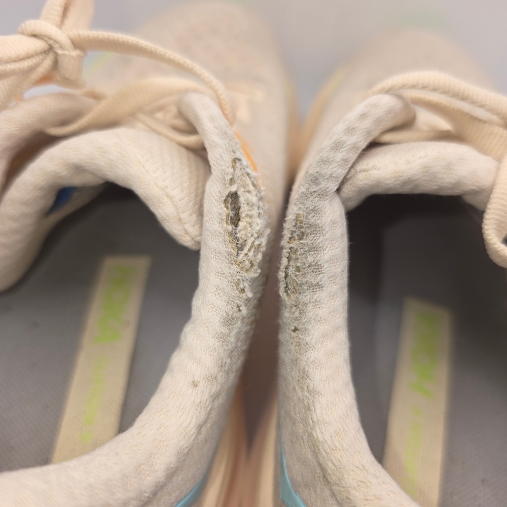 Hoka Clifton 9 Women's Running Shoes Cream Yellow Road Runner Sneakers - Picture 7 of 10